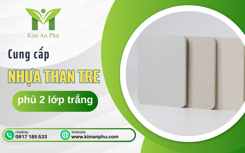 nhựa than trẻ phủ 2 lớp trắng