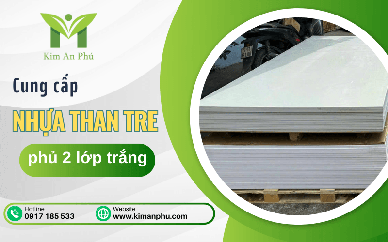 nhựa than trẻ phủ 2 lớp trắng